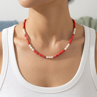 Bingxin Christian Perles cylindriques en pierre naturelle de perle d'eau douce en acier inoxydable plaqué or 18 carats, style bohème, cadeau de plage