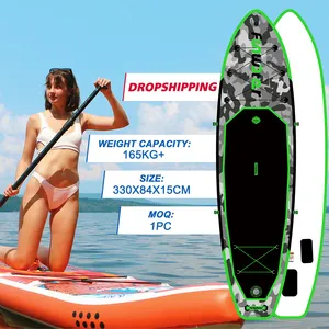 FUNWATER Drops hipping Großhandel Paddle Board aufblasbare Tragflügel boot Surfbrett Flossen Paddel griff Sup Board Wakeboards Surfbrett