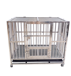 Cage et cage pour chien en métal robuste, bac en plastique écologique, peut contenir deux animaux, séparateur de reproduction en plein air, filet pour grands chiens - Product Image 2