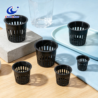 Pots en filet perforé ronds et durables, paniers de plantation hydroponiques réutilisables en plastique pour la culture intérieure et les serres agricoles