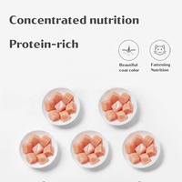 Aliments lyophilisés pour animaux de compagnie mélangés, riches en krill, saumon, poulet et jaune d'œuf, riches en protéines pour la santé du pelage, friandises entièrement naturelles pour chats et chiens