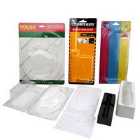 Boîte d'emballage en blister écologique et recyclable avec design de carte coulissante, logo personnalisé, PVC transparent, papier cartonné imprimé