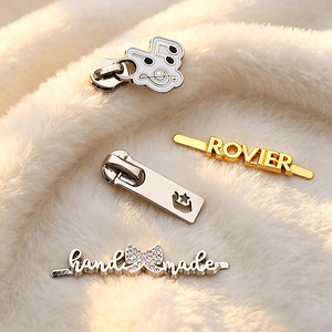 Custom Private Brand Metal <b>Name</b> Labels with Laser Cut Eco-Friendly Self-Adhesive <b>Tags</b> & Customized Emblems for Fashion Apparel - Product Image 2