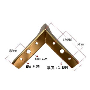 ขายึดสามทาง Mailin Hardware รุ่น H10 H13 H15 H17 ทองเหลืองหนา 1.8 มม. สำหรับเชื่อมต่อเฟอร์นิเจอร์ - Product Image 2