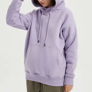 OEM service Basic Sweatshirt Custom Mens Oversize Dropped Shoulder Kangaroo Plain women's hoodies