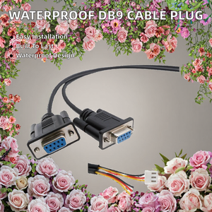 Cable de Alimentación Serial USB RS232 de Latón Impermeable Abierto de 16 GA 9P, Conector de 3 Pines, Extremo de Pluma, Enchufe de CC, Cable de Extensión de 5 m - Product Image 2
