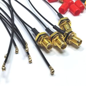 Suministro de fábrica Sma hembra Jack Bulkhead impermeable a U.FL Ufl 1,37mm de longitud 150mm Jumper Cable Assembly Pigtail en Stock ROHS - Product Image 1