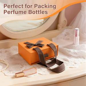 Boîte d'emballage cadeau de luxe avec logo personnalisé avec base rigide, couvercle et fond en carton pour les soins de la peau, cosmétiques, mascara, cadeau - Product Image 5