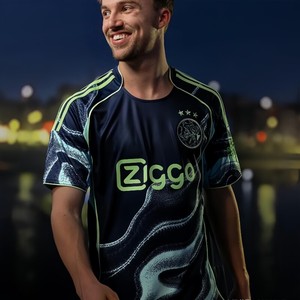 Camiseta de Moda Blokecore de Visitante <span class=keywords><strong>Ajax</strong></span> 25/26 - Conjunto de Fútbol de Manga Corta Exclusivo - Product Image 1