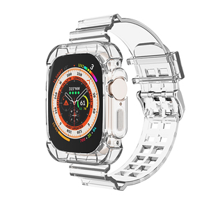 Boîtier de <span class=keywords><strong>bracelet</strong></span> de montre en TPU sport <span class=keywords><strong>transparent</strong></span> pour IWatch Series Ultra 49mm 46 45 44 42 41 mm <span class=keywords><strong>Bracelet</strong></span> de couverture de ceinture <span class=keywords><strong>transparent</strong></span> pour <span class=keywords><strong>Apple</strong></span> <span class=keywords><strong>Watch</strong></span> - Product Image 4