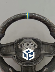 Volante de Fibra de Carbono para Volvo <span class=keywords><strong>XC40</strong></span>, S90, S60, V60, V90, S40, V40, XC60, <span class=keywords><strong>XC40</strong></span>, XC90, Modificación con Material de Cuero, Accesorio para Auto - Product Image 3