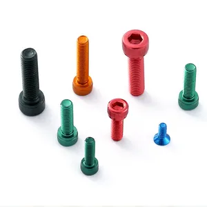 Wholesale Custom Socket Head Cap M3 Colourful Anodized Aluminum Screw