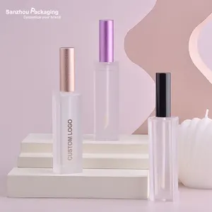 Customized 1.6ml small flakon concealer tube lip bottle aluminum unique makeup bottle empty lip gloss tube with wand