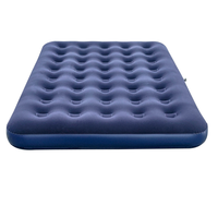 Matelas pneumatique gonflable pour 2 personnes, pliable, design moderne, durable, grand lit de plage avec revêtement floqué pour le camping