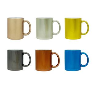 แก้วเซรามิกสีพื้นเคลือบมุกสำหรับพิมพ์ลายด้วยความร้อน แก้วเดี่ยว ของแจก - Product Image 1