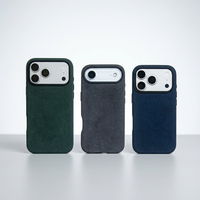 Étui de téléphone en Alcantara pour Apple iPhone 18 Pro Max, coque magnétique personnalisée avec logo, protection antichoc en daim, coque de qualité supérieure, OEM, nouveau