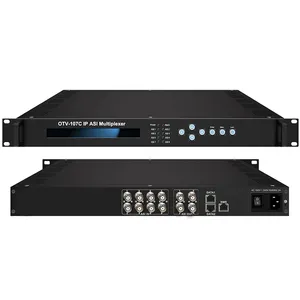8 channel IP ASI Multiplexer Converter