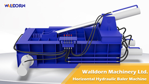 เครื่องอัดกระดาษอุตสาหกรรมแบบแห้งอัตโนมัติแนวนอน รุ่น Walldorn Heavy Duty - Product Image 2