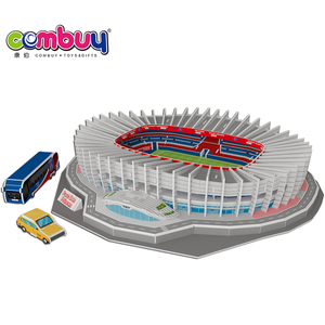 <span class=keywords><strong>Puzzle</strong></span> de stade de football <span class=keywords><strong>3d</strong></span>, modèle en papier, jouet, bricolage - Product Image 3