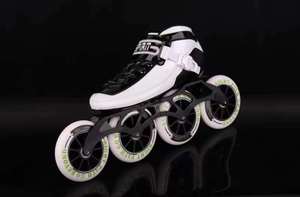 Patines de velocidad profesionales EACH con ruedas de 110 mm, bota de patín de fibra de carbono para hombres adultos NS-146, patines de velocidad NS-146 Inli - Product Image 6