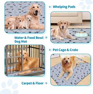 Almohadilla de entrenamiento para mascotas reutilizable con impresión personalizable al por mayor, almohadilla absorbente acolchada ecológica lavable a máquina para orinar perros - Product Image 6