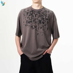 Logo personnalisé coton recadrée graphiques surdimensionnés Boxy Dtg lavage à l'acide <span class=keywords><strong>rue</strong></span> poids lourd lavé teinture sale T-Shirt pour hommes - Product Image 6