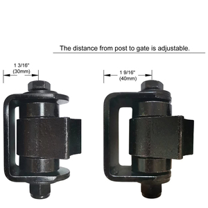 Charnière de porte robuste à deux roulements scellés, soudée sur la porte pour le soudage sur les grandes portes pliantes de véhicules en fer ou en acier - Product Image 5