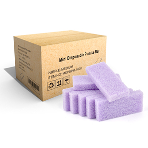 Livraison gratuite aux États-Unis, 1600 pièces/carton, soin des pieds, lime à pieds professionnelle, petite pierre ponce jetable, mini coussin de pierre ponce violet - Product Image 5