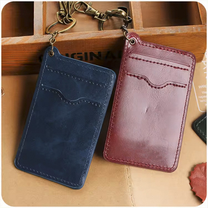 Porte-cartes professionnel personnalisé en cuir fin, design bifold, luxe, bleu, porte-cartes Bellroy, étui pour porte-cartes, porte-cartes d'affaires - Product Image 3