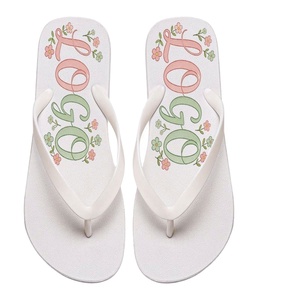 Flip-flops personnalisés OEM/ODM pour hommes, cadeaux promotionnels, PVC antidérapant, tongs décontractées pour femmes, tongs pour la plage d'été - Product Image 1