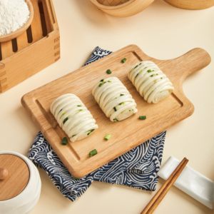Paquete al por mayor de <span class=keywords><strong>pan</strong></span> <span class=keywords><strong>chino</strong></span> <span class=keywords><strong>congelado</strong></span> Sanquan Scallion Oil Steamed Roll en bolsa de 960g para congeladores de supermercado - Product Image 1