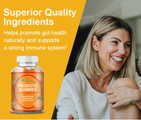Gummies probiotiques Winstown Daynee pour femmes, digestion et immunité améliorées, compléments probiotiques pour femmes, gummies probiotiques pour femmes