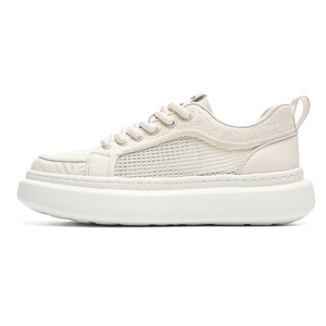 <b>Net</b> Through Single <b>Net</b> 2026 Men's Shoes Spring/Summer Breathable Thick-soled Shoes White Sneakers Sports Shoes - Product Image 1