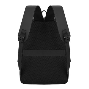 Sac à dos multi-poches tendance transfrontalier, sac d'école décontracté noir grande capacité, sac à dos de voyage, qualité export - Product Image 2