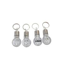 Mini lampe LED porte-clés, porte-clés créatif en plastique à changement de couleur avec lumière blanche et RVB pour cadeaux promotionnels