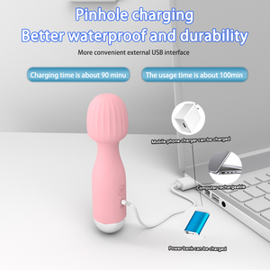 Delite Vibes người mới bắt đầu nữ g-spot <span class=keywords><strong>Mini</strong></span> Wand Vibrator dễ dàng để làm sạch kích thước nhỏ với rung động mạnh mẽ di động - Product Image 2