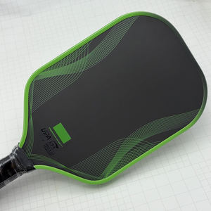 مضرب بيكلبول RAZORX معتمد من USAPA طراز <span class=keywords><strong>Pro</strong></span> IV Monvik Green Razer بسمك 16 مم من الجيل الرابع مع نواة رغوية TFP وتصميم مستطيل من ألياف الكربون توراي - Product Image 1