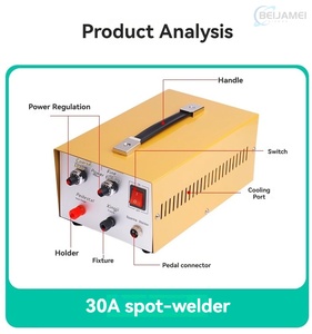 Soldadora de Punto Portátil Mini de 50A de Alta Potencia con Gafas Protectoras para Soldadura de Metales - Product Image 5