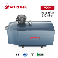 Pompe à vide rotative à palettes sans huile Wordfik VD40 40m³/h 150mbar pour ventouse, robot industriel, machine alimentaire