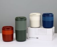 Gobelet isotherme en acier inoxydable avec logo personnalisé, fond en caoutchouc, petit format, portable, pour café, bouteille d'eau de bureau, tasse à boire sous vide