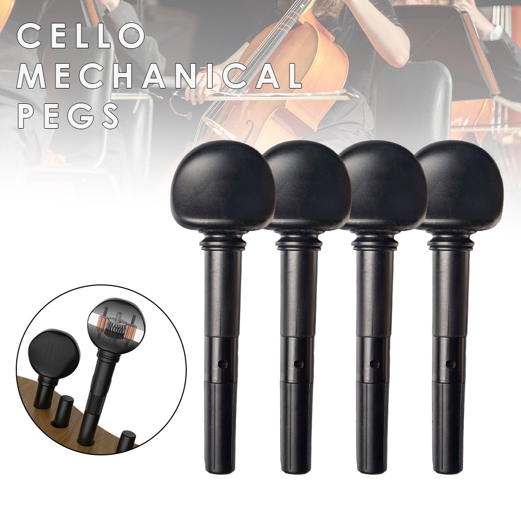 4/4 3/4 Finetune Geared Cello Peg Set for Acoustic Cello