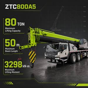 Grue tout-terrain de 80 tonnes pour travaux de levage sur routes montagneuses et terrains accidentés - Product Image 2