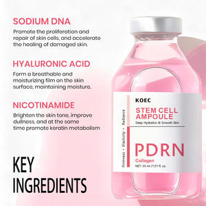 Serum Anti Penuaan KOEC Pink PDRN Collagen Control Stem Cell Ampoule untuk Mencerahkan, Mengencangkan, Memperkuat, dan Melembapkan Kulit - Product Image 3