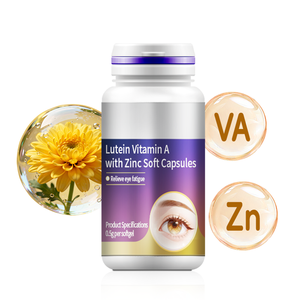 Complément alimentaire pour soulager la fatigue visuelle : 0,5 g de lutéine par gélule, 1 g de lutéine, 30 mg de vitamine A, 400 mg de <span class=keywords><strong>zinc</strong></span> par 100 g - Product Image 1