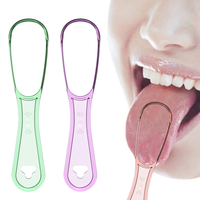 Grattoir lingual pour adultes avec design coloré, nettoyeur de revêtement lingual, outil essentiel pour l'hygiène bucco-dentaire