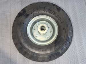 Nouvelles roues en caoutchouc polyuréthane pleines 4.10/3.50-4, anti-crevaison, sans air, avec roulement à billes 5/8, pour chariot à main/chariot de transport, capacité 150 kg - Product Image 5