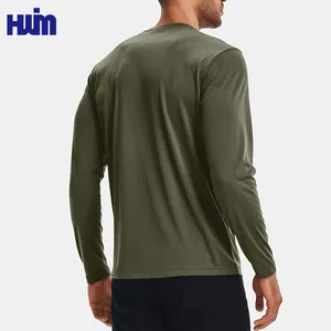 Custom Men's Sports Long Sleeve Compression Tight Top Gym Fitness T-Shirt Lightweight Training Wear For Men