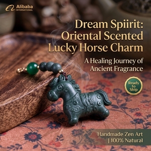 Amuleto de la Suerte con Aroma Herbal de Caballo, Colgante para Teléfono con Incienso de Espíritu de Sueño, Regalo Hecho a Mano de Estilo Chino - Product Image 4