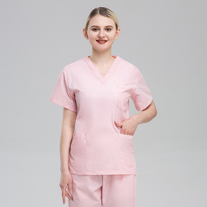 42001 en stock, tenue médicale pour médecin, tissu sergé, 65% polyester, 35% coton, unisexe, usage hospitalier - Product Image 4