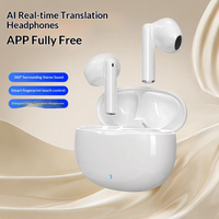 Écouteurs de traduction hors ligne sans fil intra-auriculaires à réduction de bruit pour la musique et le sport, longue autonomie, haute résolution